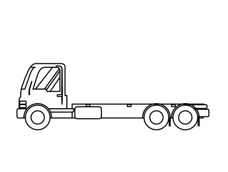 truck vehicle isolated icon vector illustration designのイラスト素材