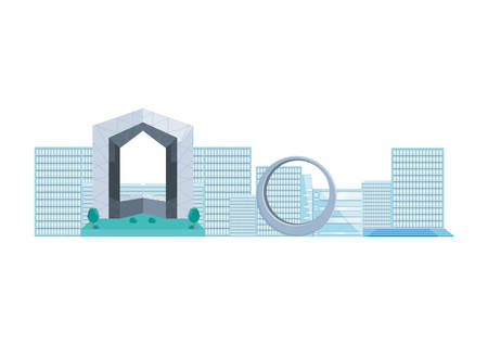 traditional architecture of china isolated icon vector illustration designのイラスト素材