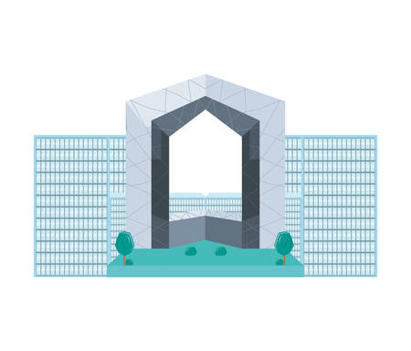 traditional architecture of china isolated icon vector illustration designのイラスト素材