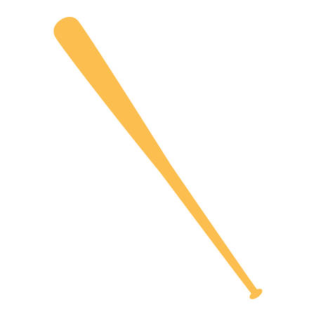 baseball bat icon over white background, vector illustrationのイラスト素材