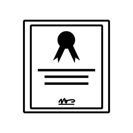 graduation certificate isolated icon vector illustration designのイラスト素材