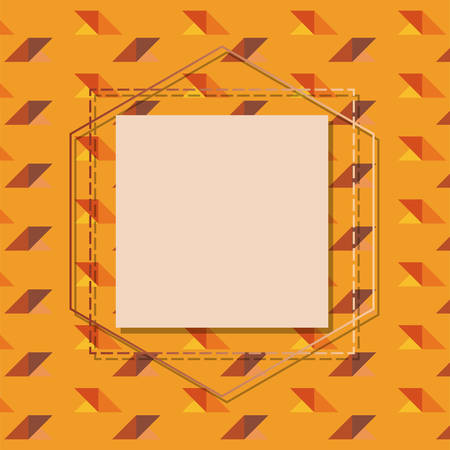 square frame elegant label template vector illustrationのイラスト素材