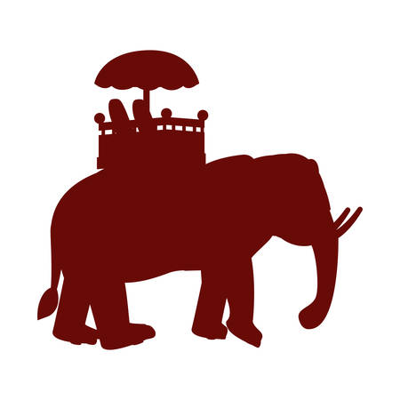 indian royal elephant independence day vector illustrationのイラスト素材