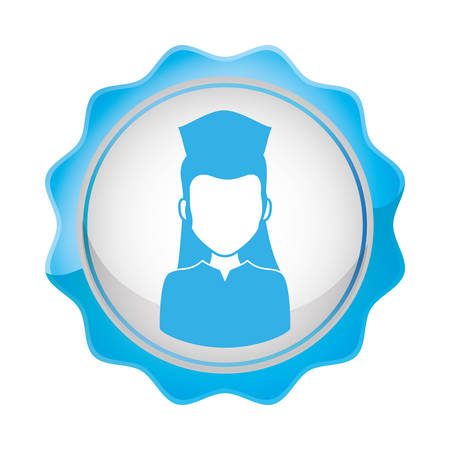 beautiful nurse medical character vector illustration designのイラスト素材