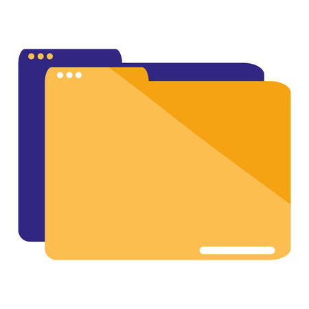 folder document data icon vector illustration designのイラスト素材