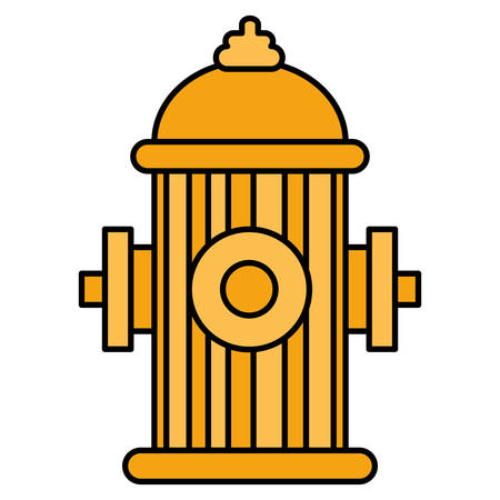fire hydrant icon over white background, vector illustrationのイラスト素材