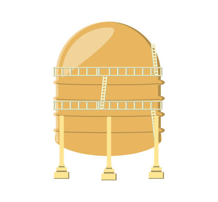 reserve tank in industry oil vector illustration designのイラスト素材