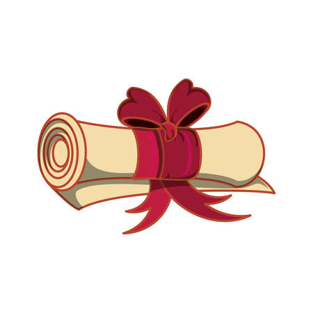 graduation certificate isolated icon vector illustration designのイラスト素材