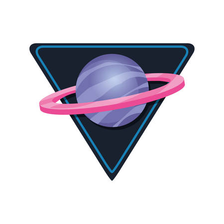 planet galaxy science astronomy space  vector illustrationのイラスト素材