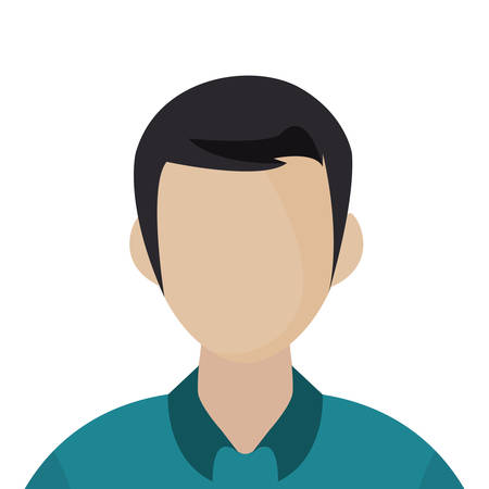 man portrait on white background vector illustrationのイラスト素材
