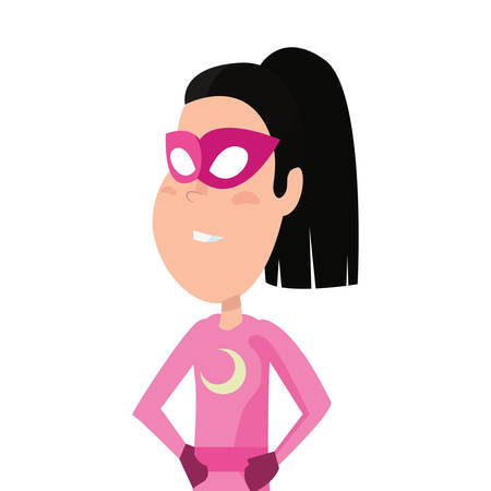 girl in halloween character costume vector illustrationのイラスト素材