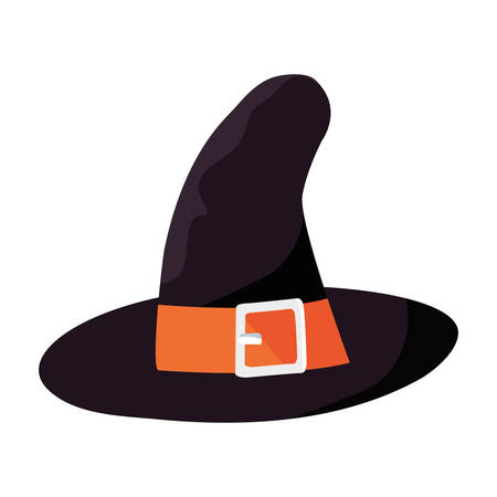 witch hat on white background vector illustrationのイラスト素材