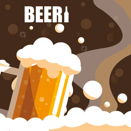 jar of beer isolated icon vector illustration designのイラスト素材