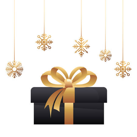 decorative gifts ribbon merry christmas vector illustrationのイラスト素材