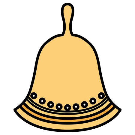 bell icon over white background, vector illustrationのイラスト素材