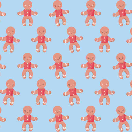 ginger cookie of christmas pattern vector illustration designのイラスト素材