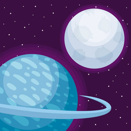 planet space universe icon vector illustration designのイラスト素材