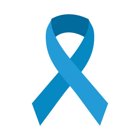 blue ribbon on white background vector illustrationのイラスト素材