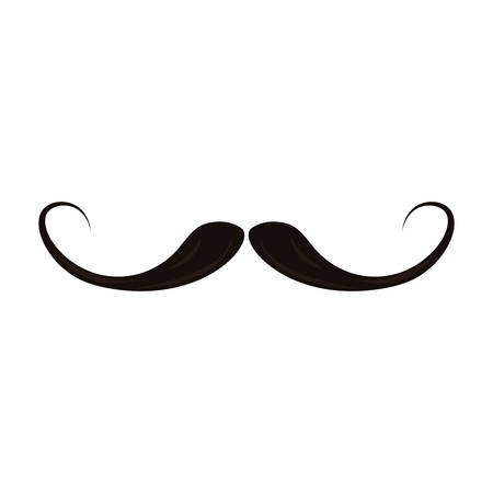 mustache hipster on white background vector illustrationのイラスト素材