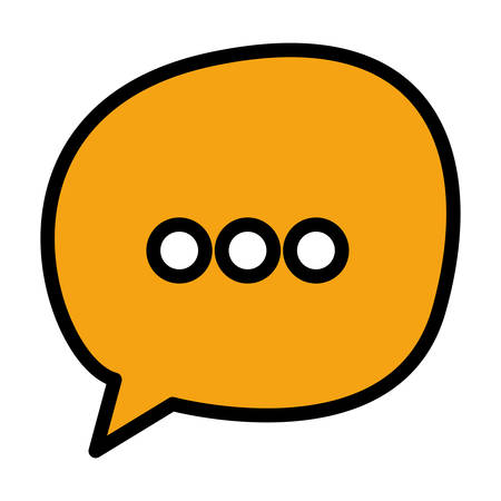 speech bubble over white background, vector illustrationのイラスト素材