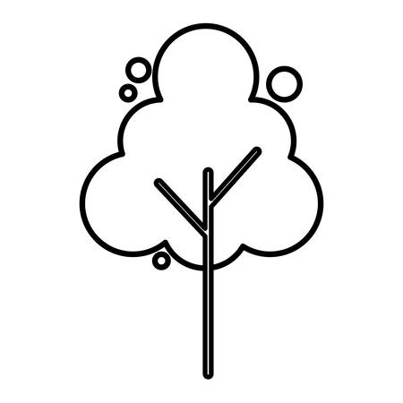 tree icon over white background, vector illustrationのイラスト素材