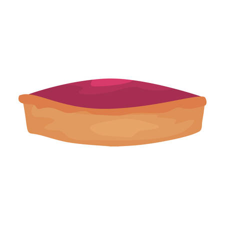 sweet cake cherry delicious background vector illustrationのイラスト素材