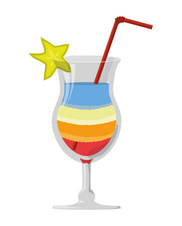 delicious cocktail drink icon vector illustration designのイラスト素材