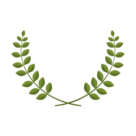 wreath leafs crown icon vector illustration designのイラスト素材