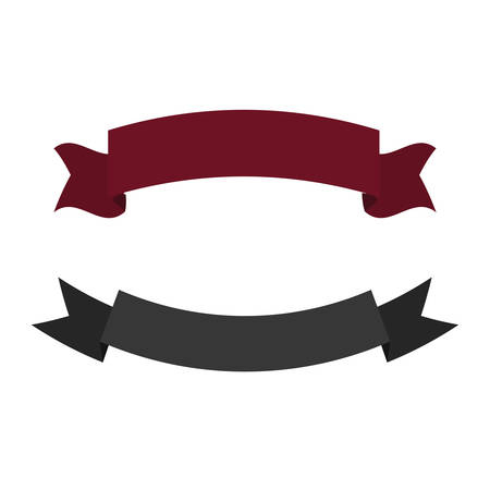 ribbons frame isolated icon vector illustration designのイラスト素材