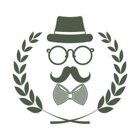 set accessories hipster style vector illustration designのイラスト素材