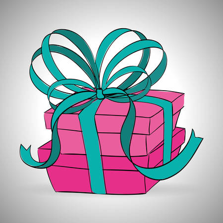gift box present icon vector illustration designのイラスト素材