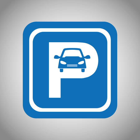 car with parking signal vector illustration designのイラスト素材