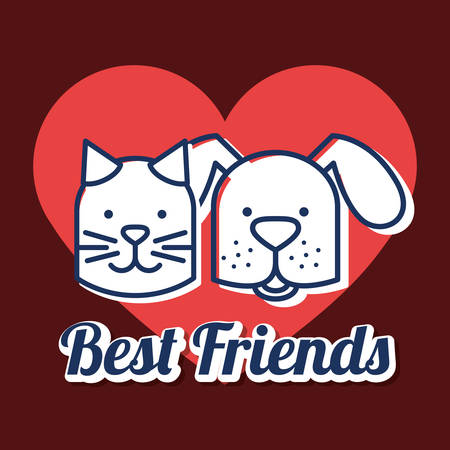 mascots with pets shop set icons vector illustration designのイラスト素材