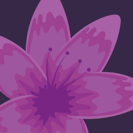 tropical flower icon over blue background, colorful design, vector illustrationのイラスト素材