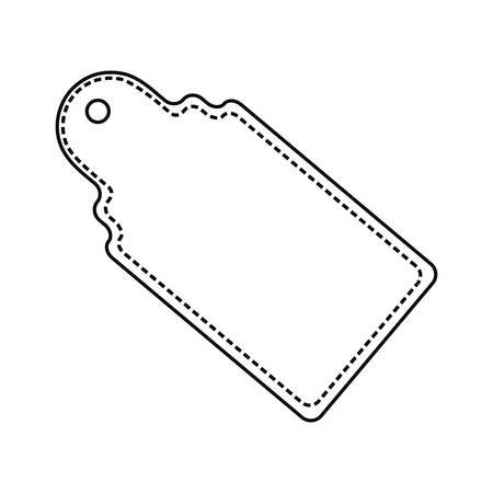 tag price on white background vector illustration outlineのイラスト素材