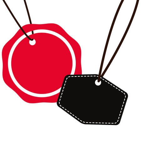 online shopping hang tag prices vector illustrationのイラスト素材