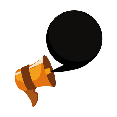 online shopping speaker speech bubble vector illustrationのイラスト素材