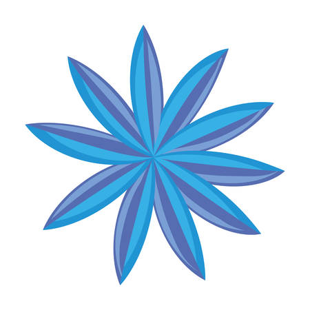 tropical flower icon over white background, colorful design, vector illustrationのイラスト素材