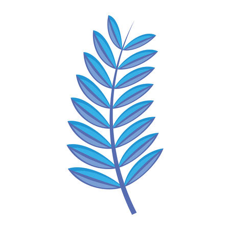 tropical flower icon over white background, colorful design, vector illustrationのイラスト素材