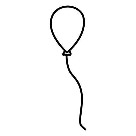 balloon icon over white background, vector illustrationのイラスト素材