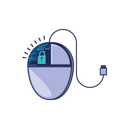 mouse device computer isolated icon vector illustration designのイラスト素材