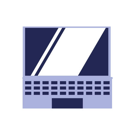 laptop computer isolated icon vector illustration designのイラスト素材