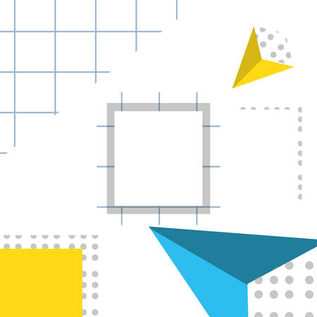 pattern of geometric figures vector illustration designのイラスト素材