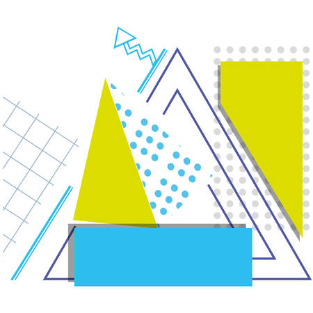 pattern of geometric figures vector illustration designのイラスト素材