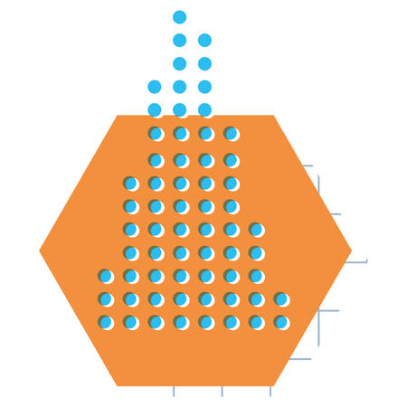 pattern of geometric figures vector illustration designのイラスト素材