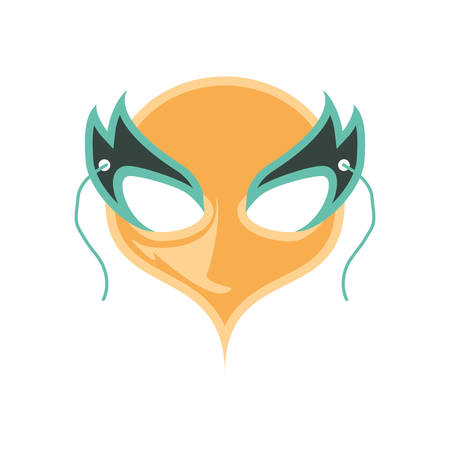 mask carnival celebration icon vector illustration designのイラスト素材