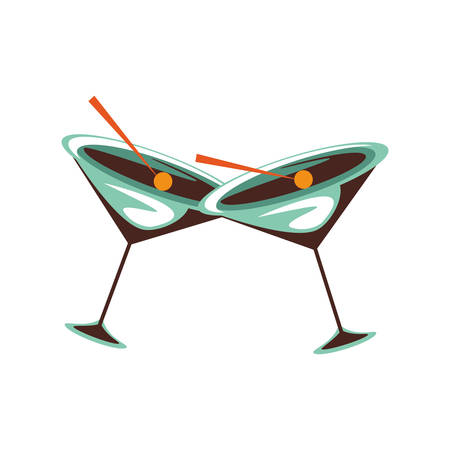 delicious cocktail isolated icon vector illustration designのイラスト素材