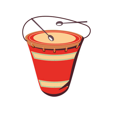 carnival drum instrument icon vector illustration designのイラスト素材