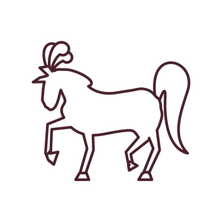 circus horse isolated icon vector illustration designのイラスト素材