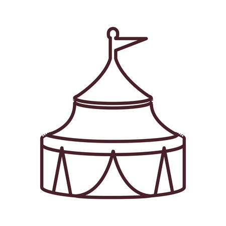 circus tent isolated icon vector illustration designのイラスト素材